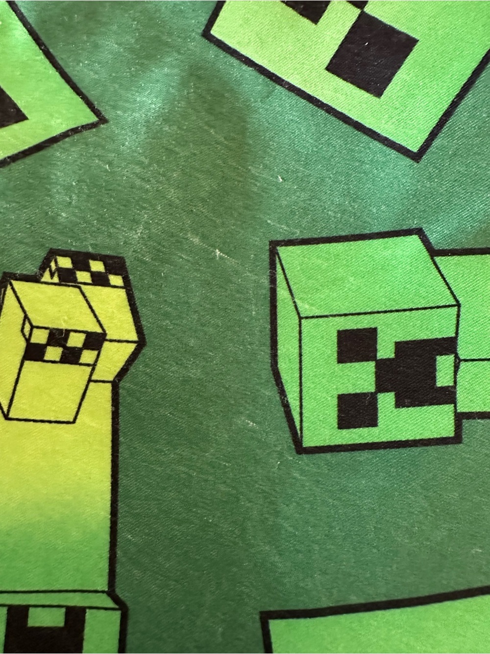 Minecraft Creeper Boys Swim Set with Trunks and Rash Guard Size Medium - Picture 5 of 9